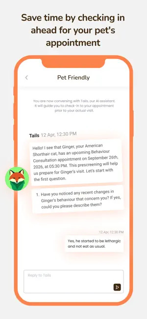 Schedule and manage your Cat's next visit